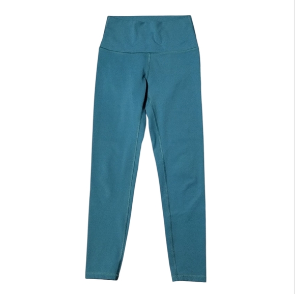 Fleo El Toro High Rise Leggings In Indian Teal Size Small - Picture 3 of 6